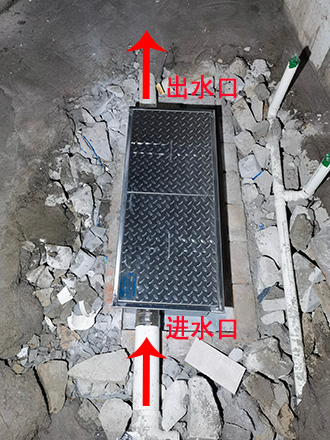 地埋式不锈钢隔油池安装现场