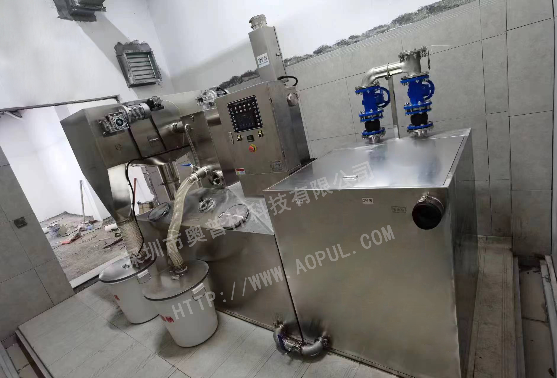 全自动隔油提升设备安装现场